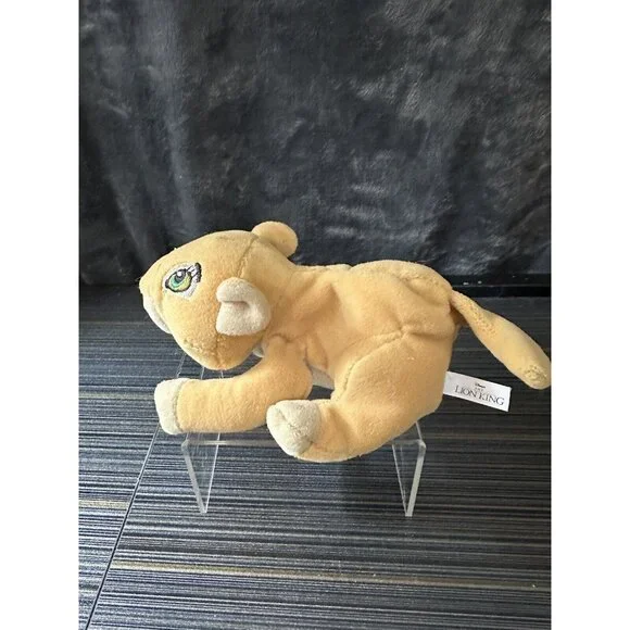 1990s Disney Store‎ Exclusive The Lion King NALA Beanie Plush Stuffed Animal Vtg - Picture 2 of 9